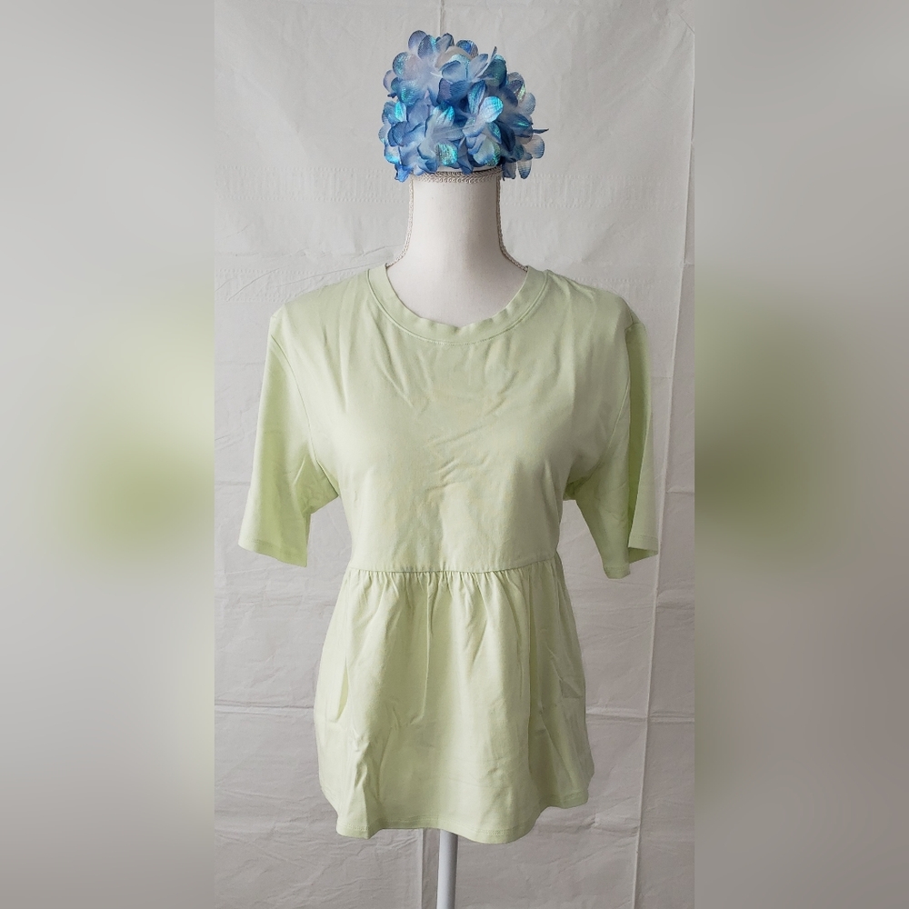 KNIT & CAST Peplum Blouse